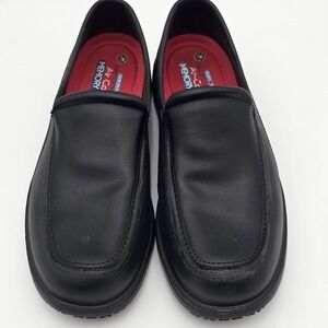 Skechers Work  Men's Size 12 Black Slip Resistant EH Loafers Memory Foam Air Coo